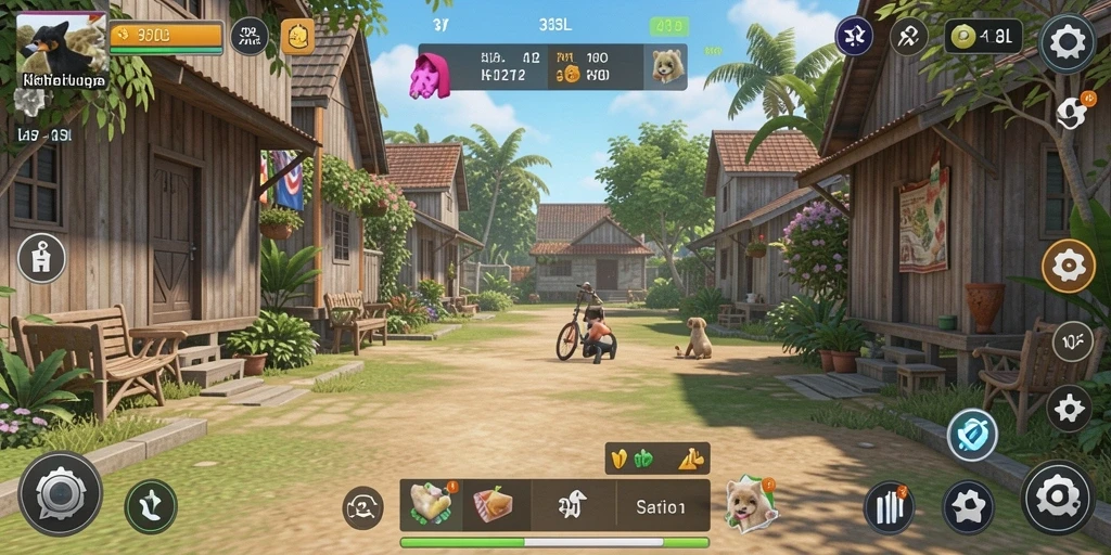Gameplay menarik dari 33L yang menampilkan aktivitas sehari-hari.