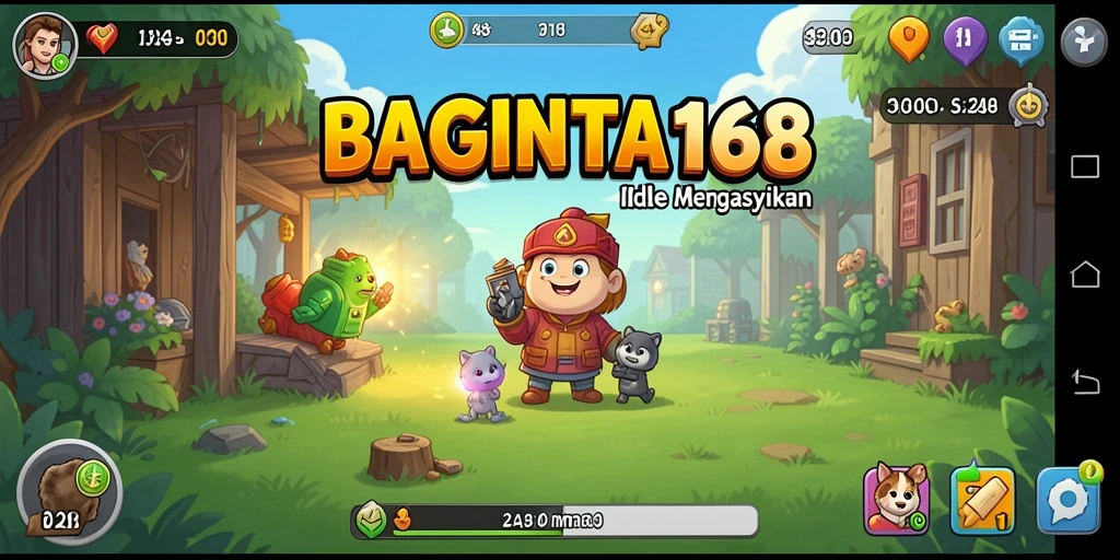 Tampilan gameplay Idle yang menarik dalam BAGINTA168.
