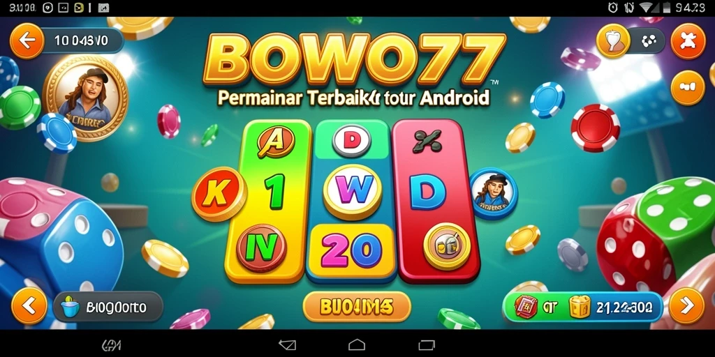 Tampilan menarik dari gameplay Bingo BOWO77.