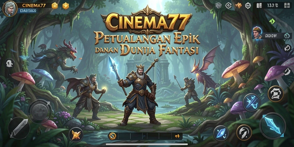 Tampilan mendebarkan dari gameplay ARPG di CINEMA77.
