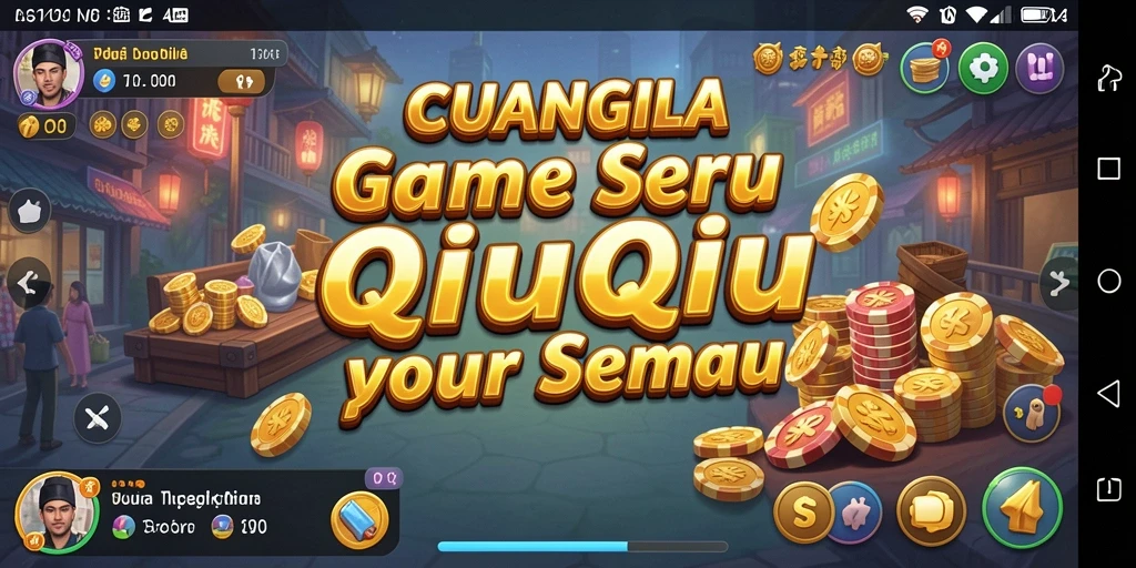 Tangkapan layar gameplay QiuQiu yang menarik dan seru.