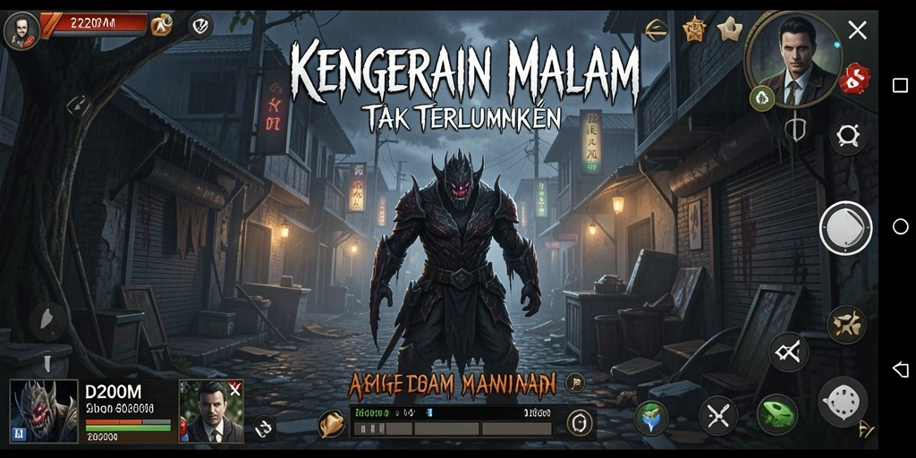 Gameplay yang menakutkan dengan suasana kegelapan yang mencekam.