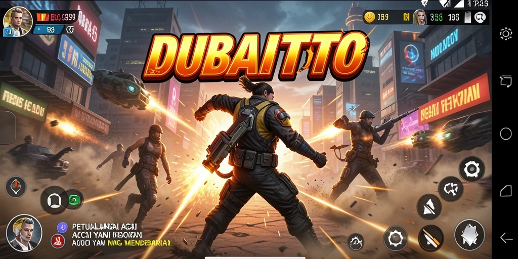 Screenshot menampilkan aksi seru dalam DUBAITOTO dengan pertempuran epik.