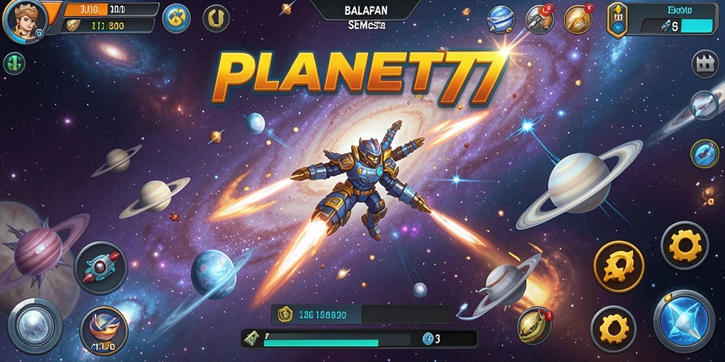 Gameplay seru balapan luar angkasa di PLANET77.
