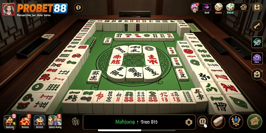 Screenshot gameplay <strong>PROBET88</strong> dengan tampilan Mahjong yang menarik.