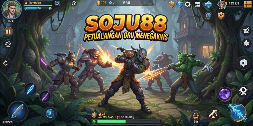 Tampilan menarik dan menegangkan dalam permainan SOJU88.