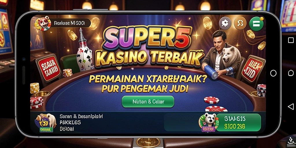 Tampilan gameplay SUPER5 yang seru dengan efek visual menawan.