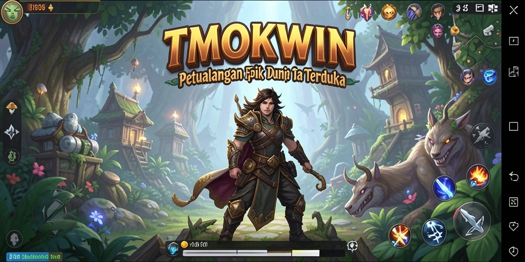 Tampilan gameplay petualangan seru di TMOKWIN yang memukau.