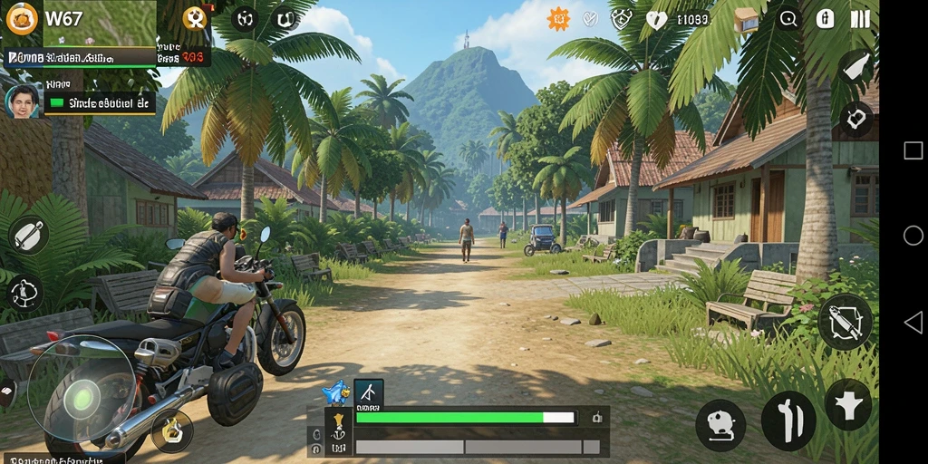 Tampilan gameplay W67 yang menyenangkan dan interaktif.