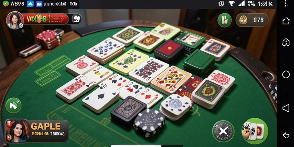 Tampilan menarik dari game Gaple yang seru dan interaktif.